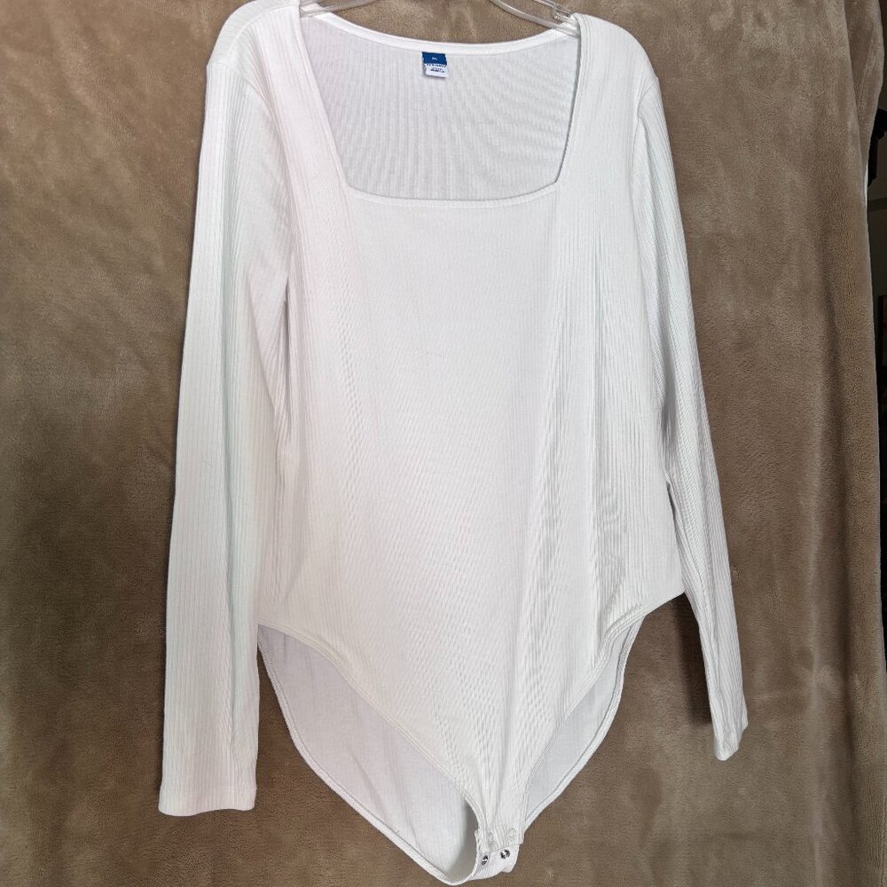 White Long Sleeve Body Suit
